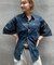 【WHO'S WHO gallery】メッセージプリント半袖シャツ