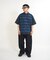 【WHO'S WHO gallery】メッセージプリント半袖シャツ