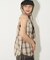 【WHO'S WHO gallery】チェックノースリーブフードシャツ