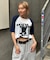 【WHO'S WHO gallery】シャーロットシアーラグラン 5分袖TEE