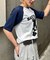 【WHO'S WHO gallery】シャーロットシアーラグラン 5分袖TEE