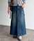 ストレッチデニムペインタースカート
