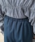 リブラインストレッチストレートパンツ