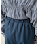 リブラインストレッチストレートパンツ
