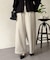 リブラインストレッチストレートパンツ