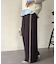 リブラインストレッチストレートパンツ