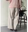 サイドボタンワイドパンツ