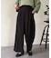 サイドボタンワイドパンツ