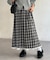 チュールチェックバルーンスカート