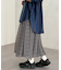 チュールチェックバルーンスカート