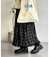 チュールチェックバルーンスカート