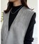 フェイクスエードベストセットニットワンピース