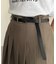 ベルト付きプリーツスカート