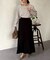 梨地セミフレアスカート