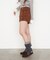 【RAY CASSIN】レイヤードコーデュロイショートパンツ
