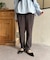 ラインカットテーパードパンツ