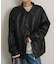 【Omekashi】フェイクレザーブルゾン