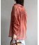 ラメワッシャー袖シャーリングシアーシャツ