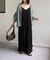 ラメワッシャー袖シャーリングシアーシャツ
