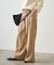 【Loungedress】2タックワイドパンツ