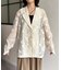 花柄シアーテーラードジャケット