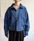 スタンドネックステッチデニムジャケット