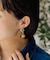 【ear PAPILLONNER】ラウンドストーンピアス