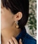 【ear PAPILLONNER】ラウンドストーンピアス