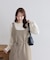 【Discoat】Uネックノースリワンピース
