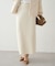 【Loungedress】スムースニットタイトスカート