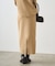 【Loungedress】スムースニットタイトスカート