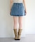 【Kastane】フラップデニムミニスカート