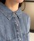 両ポケ前後差デニムシャツ