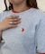 【U.S. POLO ASSN.】フェイクレイヤードスウェットライクプルオーバー