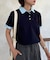 【U.S. POLO ASSN.】フェイクレイヤード鹿の子ポロ
