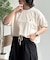 【U.S. POLO ASSN.】配色リブ鹿の子T