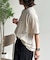 【U.S. POLO ASSN.】配色リブ鹿の子T