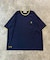 【U.S. POLO ASSN.】配色リブ鹿の子T