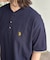 【U.S. POLO ASSN.】配色リブ鹿の子ヘンリー