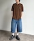 【U.S. POLO ASSN.】配色リブ鹿の子ヘンリー