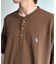 【U.S. POLO ASSN.】配色リブ鹿の子ヘンリー
