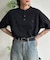 【U.S. POLO ASSN.】配色リブ鹿の子ヘンリー