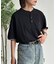 【U.S. POLO ASSN.】配色リブ鹿の子ヘンリー
