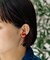 【ear PAPILLONNER】天然石ハートイヤリング