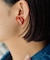 【ear PAPILLONNER】天然石ハートイヤリング