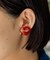 【ear PAPILLONNER】天然石ハートイヤリング