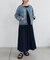 【Loungedress】シャーリングワンピース