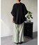 【体型カバー】【高コスパ高見え】袖ターンバックブラウス
