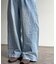麻混デニムイージーパンツ