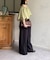 ボートネックバルーンブラウス